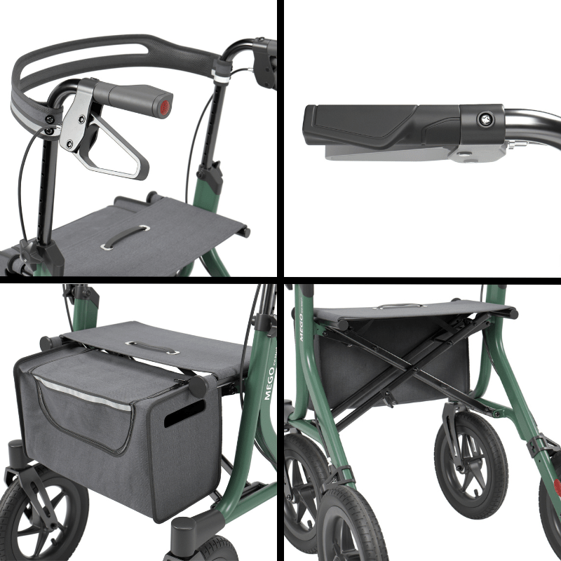 MEGO 2G rollator - Grøn