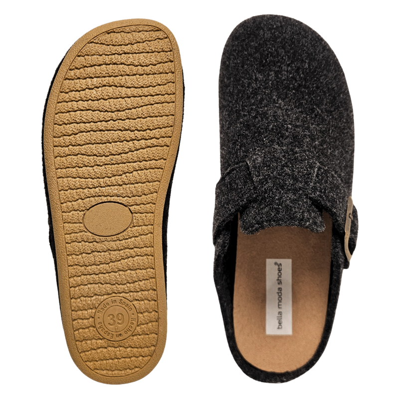 Bella Moda pantofole da donna - Antracite