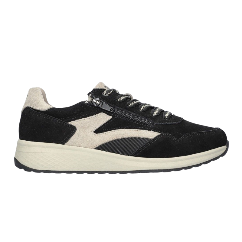 Scarpe in velour nubuck 'Jenna' in nero