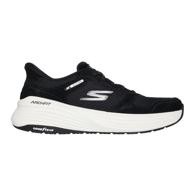 Skechers slip - on herresneaker - Sort/hvid