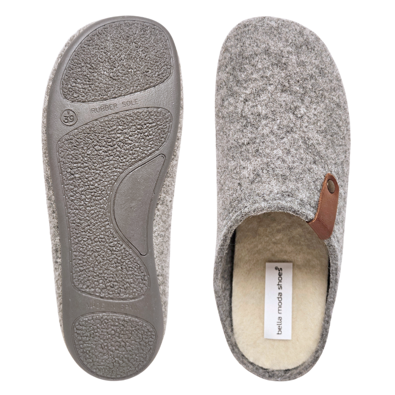Bella Moda pantofole da donna - Grigie