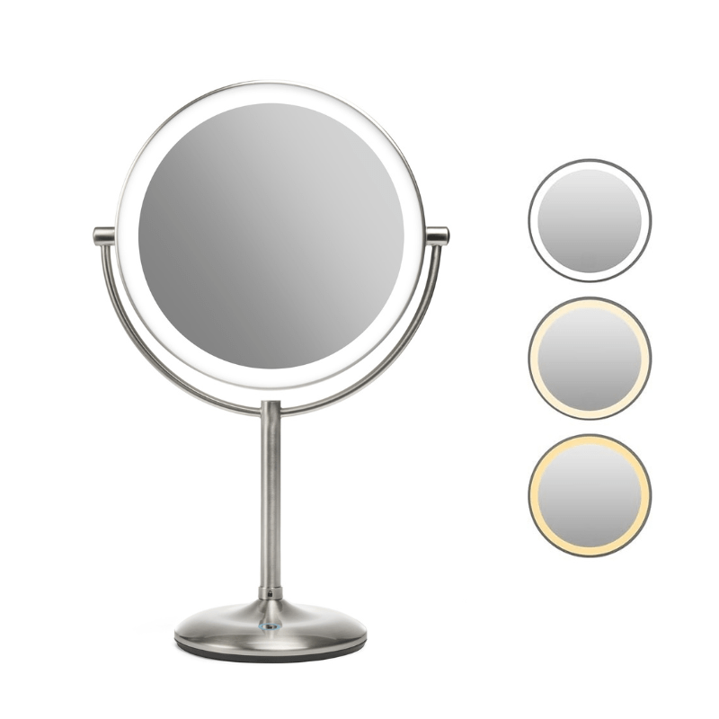 Makeup - spejl med tonet lys - 15x forstørrelse