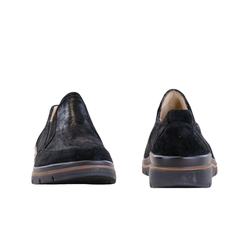 Fidelio pantofole da casa con stretch - Nero