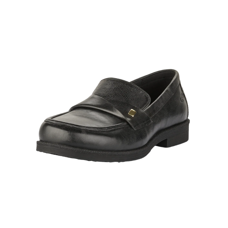 Green Comfort mocassino largo da donna - Nero