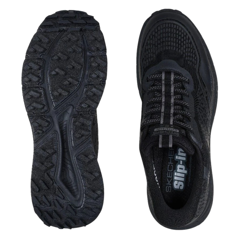 Sneaker da uomo impermeabile Skechers - Nero