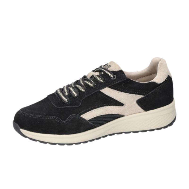 Scarpe in velour nubuck 'Jenna' in nero