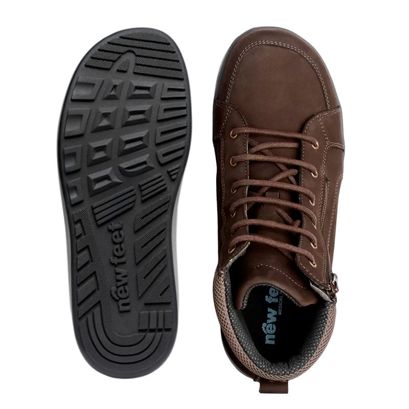 New Feet herrestøvle - Brun - Seniorshop