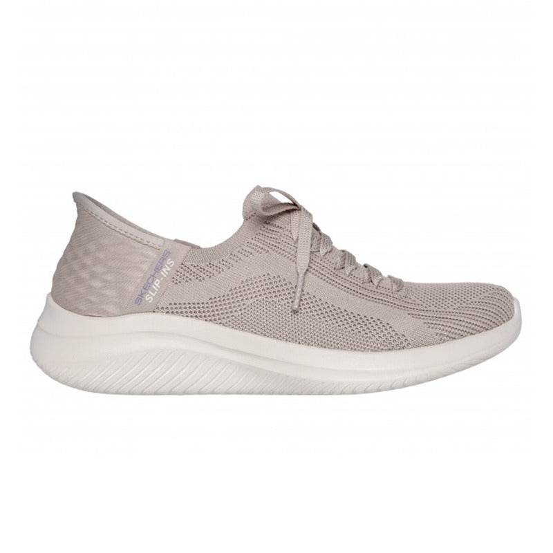 Skechers slip - in damesneaker - Beige - Seniorshop