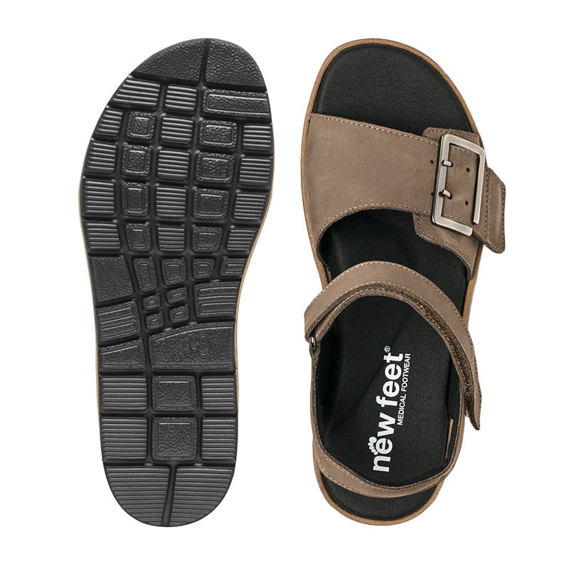 New Feet damesandal - Brun - Seniorshop