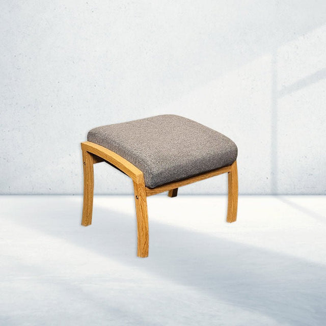 Blokhus Plus / Rebild Plus skammel, Gråt stof - Seniorshop