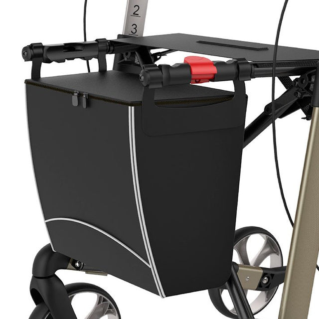 Vandafvisende taske med lynlås til rollator - Seniorshop