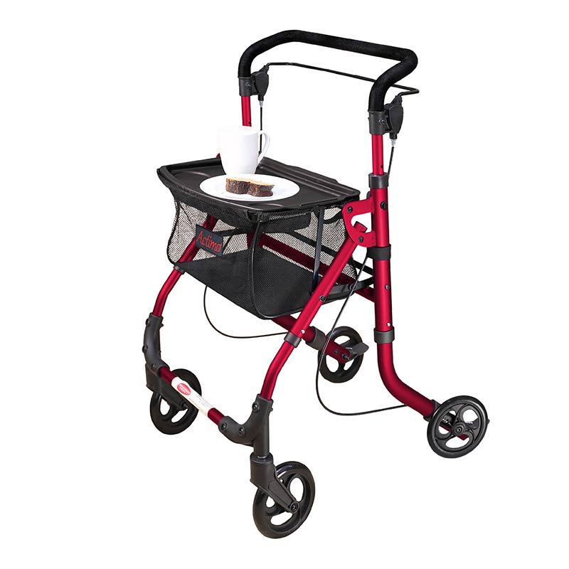 Indendørs rollator - Rød - Seniorshop