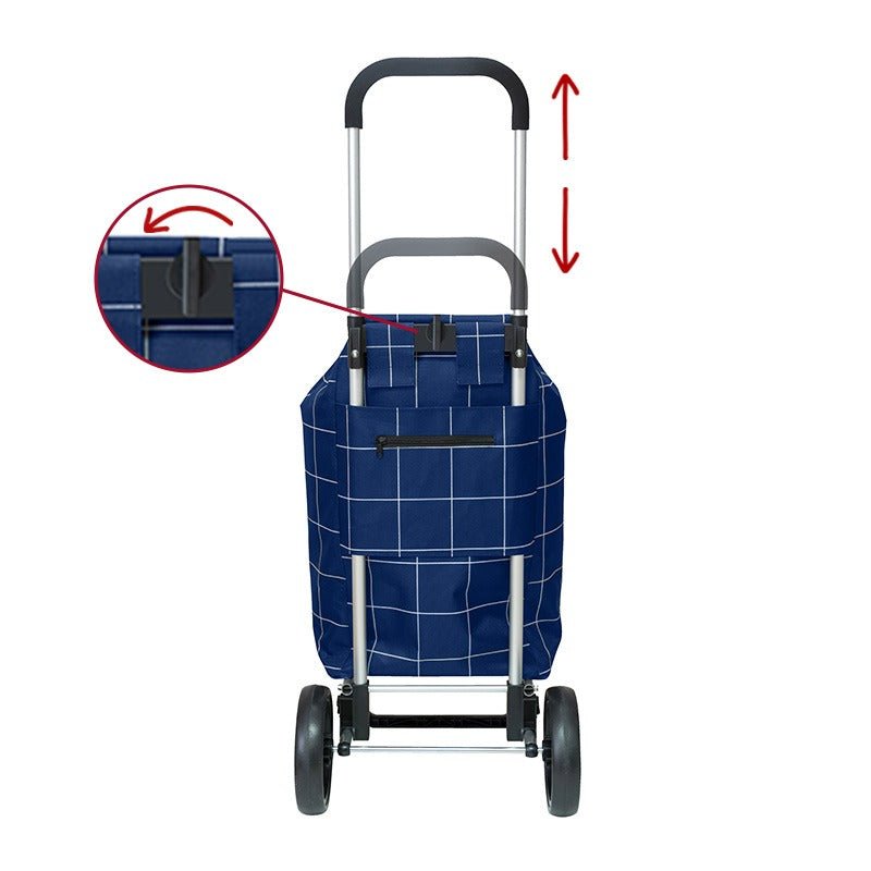 Kross indkøbsvogn - Blå - Seniorshop