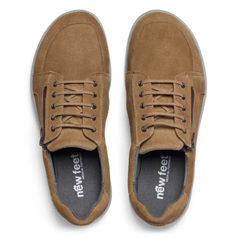 New Feet scarpe da uomo in camoscio - Marrone