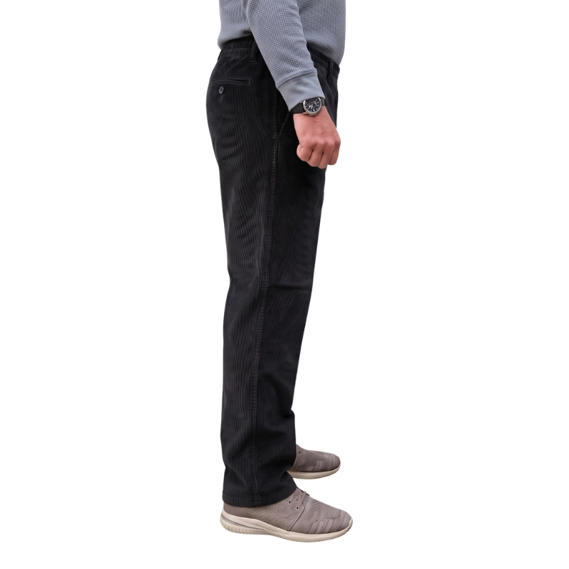 Pantaloni in velluto Murk nero