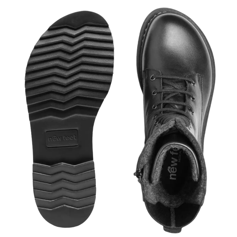 New Feet stivale alto da donna - Nero