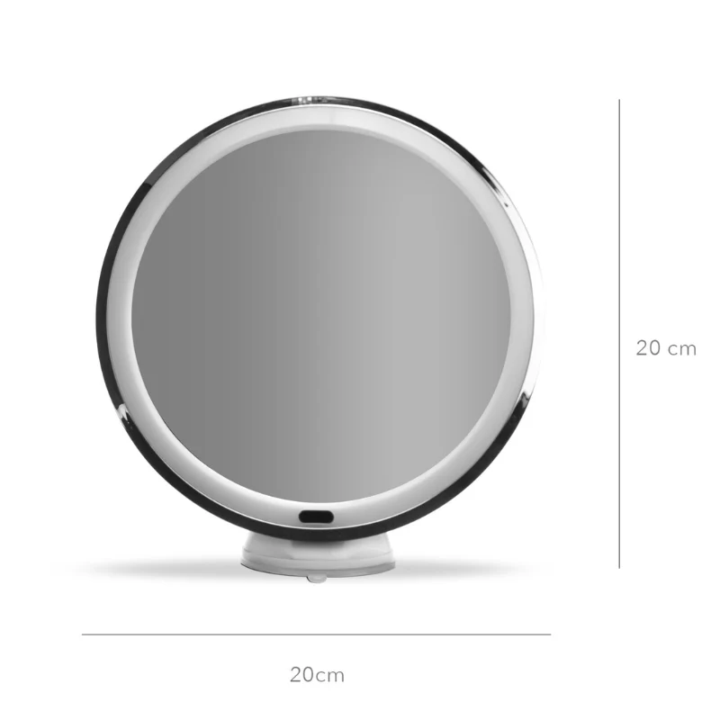 Specchio Makeup con luce, Ø 20 cm, ingrandimento 10x
