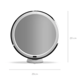 Specchio Makeup con luce, Ø 20 cm, ingrandimento 10x