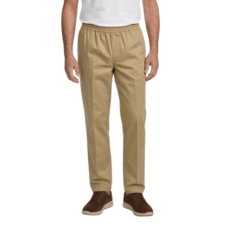 Lette bukser med elastikkant - Beige