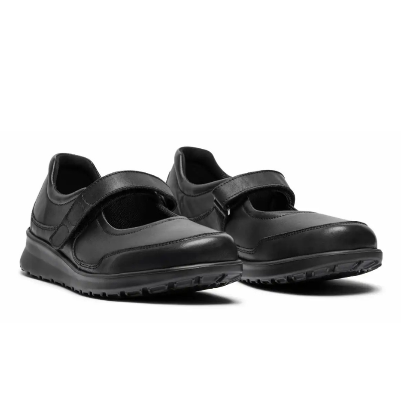 New Feet ballerina con velcro - Nero
