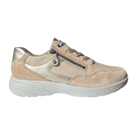 Hartjes sporty damesneaker - Beige