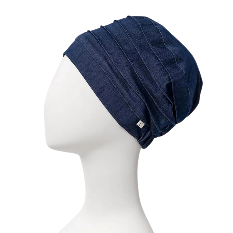 Turbante da yoga - Denim blu scuro
