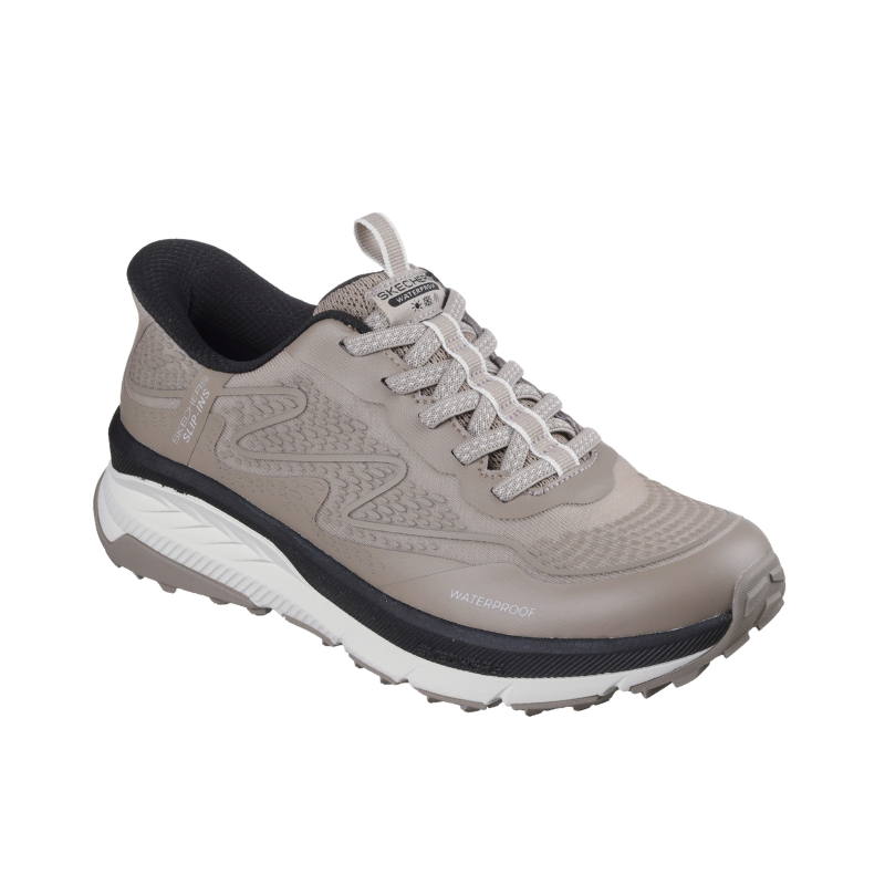 Skechers slip-in impermeabile da donna – Grigio marrone