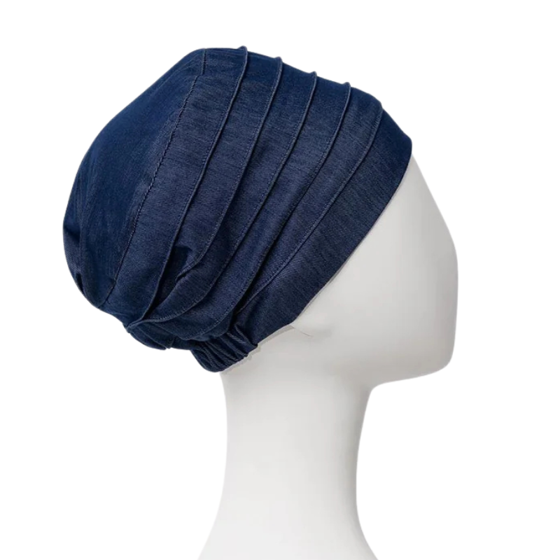 Turbante da yoga - Denim blu scuro