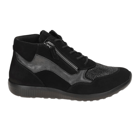 Waldläufer damestøvlet - Sort