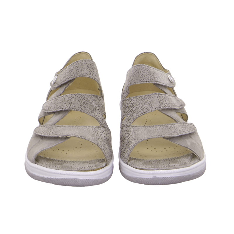 Fidelio damesandal med hælkappe - Gråbrun