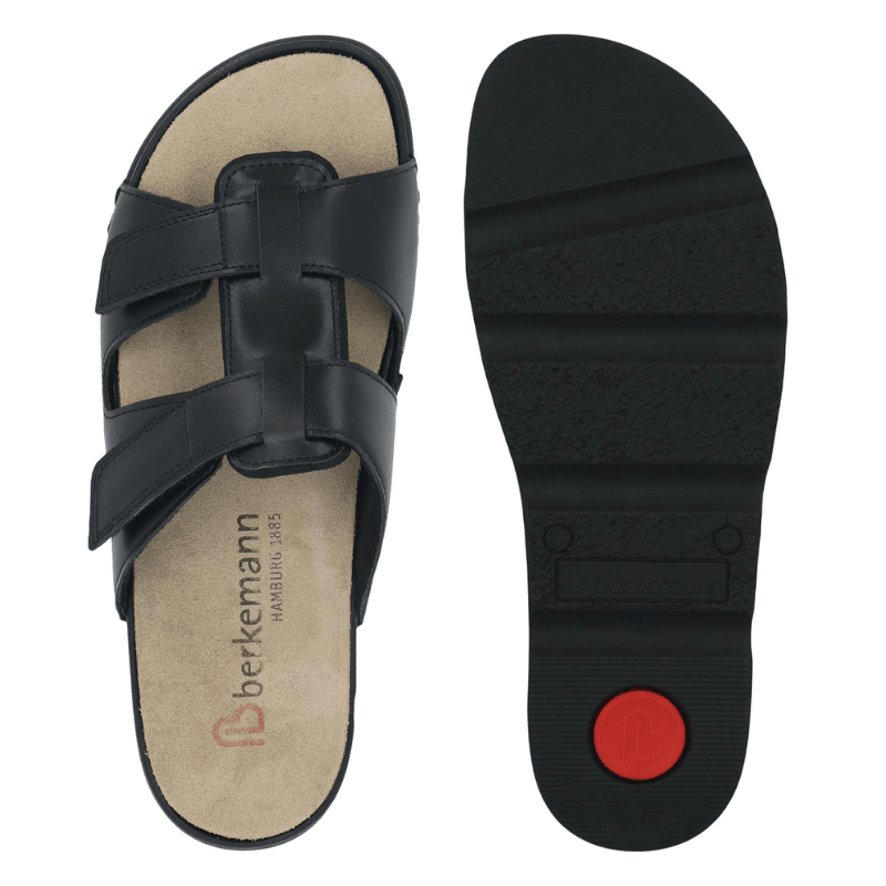 Berkemann dameslipper - Sort læder