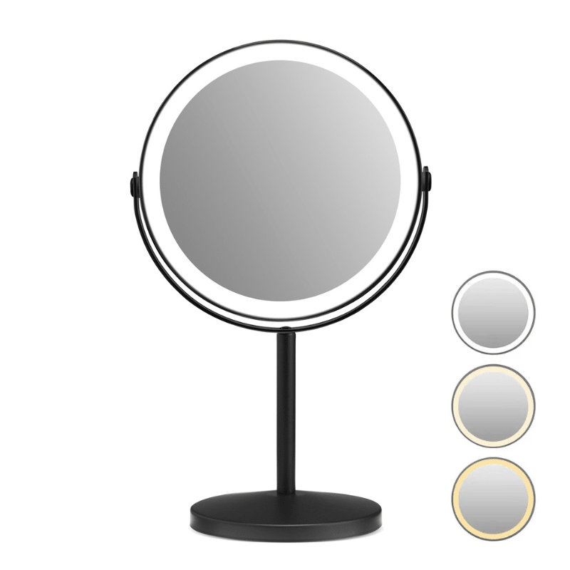 Makeup - spejl med tonet lys - 1x/10x forstørrelse