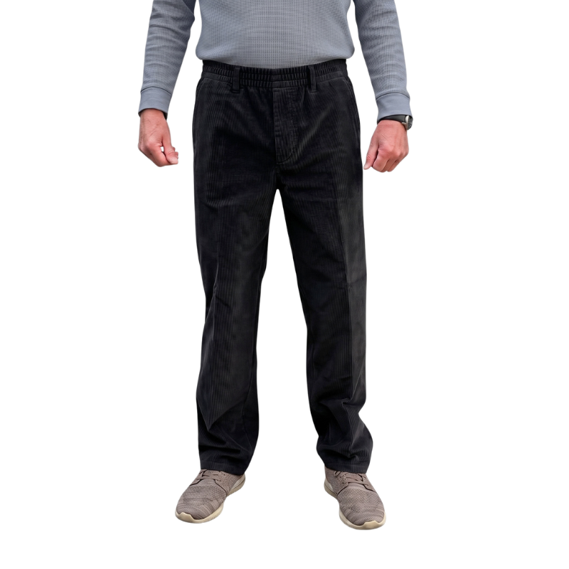Pantaloni in velluto Murk nero
