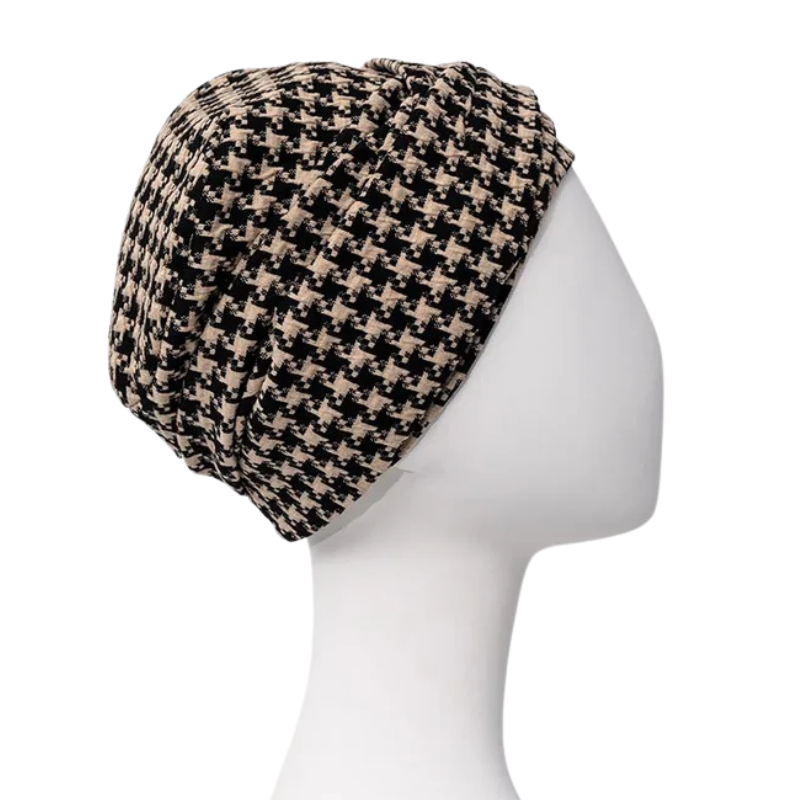 Lea turbante - Nero Beige