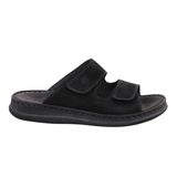 Rohde herreslipper med velcro - Sort