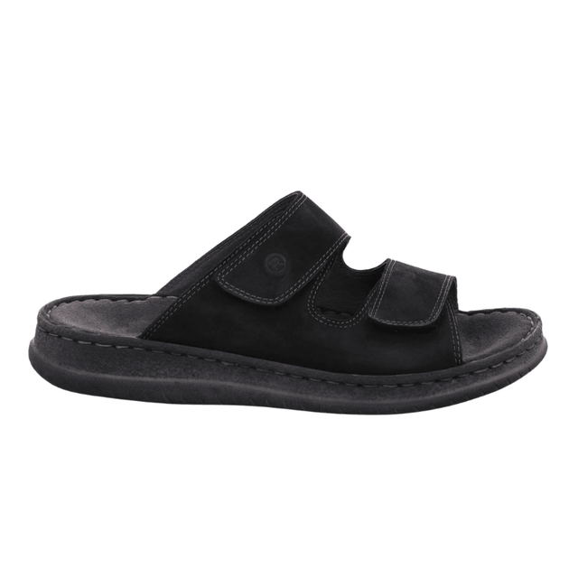 Rohde herreslipper med velcro - Sort
