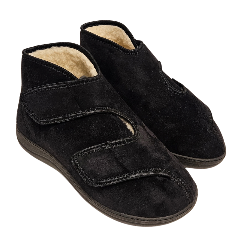 Extro Style scarpa terapeutica con fodera in lana - Nera