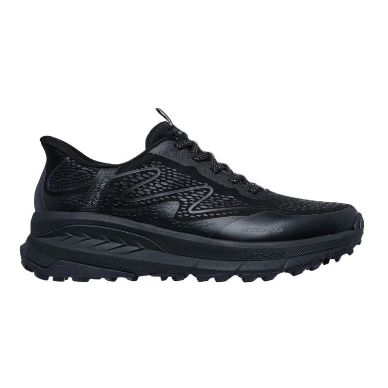 Sneaker da uomo impermeabile Skechers - Nero