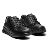 New Feet scarpe da donna con lacci e cerniera - Nero