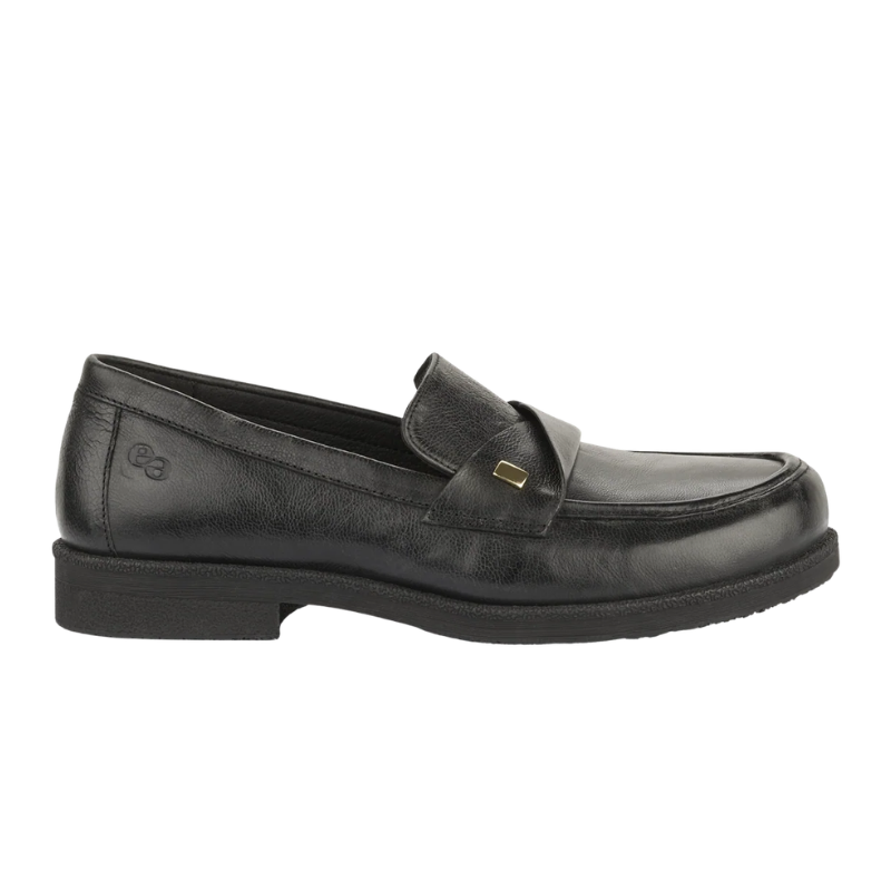 Green Comfort mocassino largo da donna - Nero