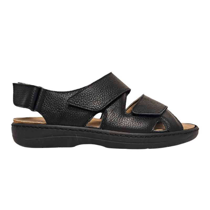 Sandalo uomo Tecnica con chiusura in velcro - Nero