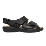 Sandalo uomo Tecnica con chiusura in velcro - Nero