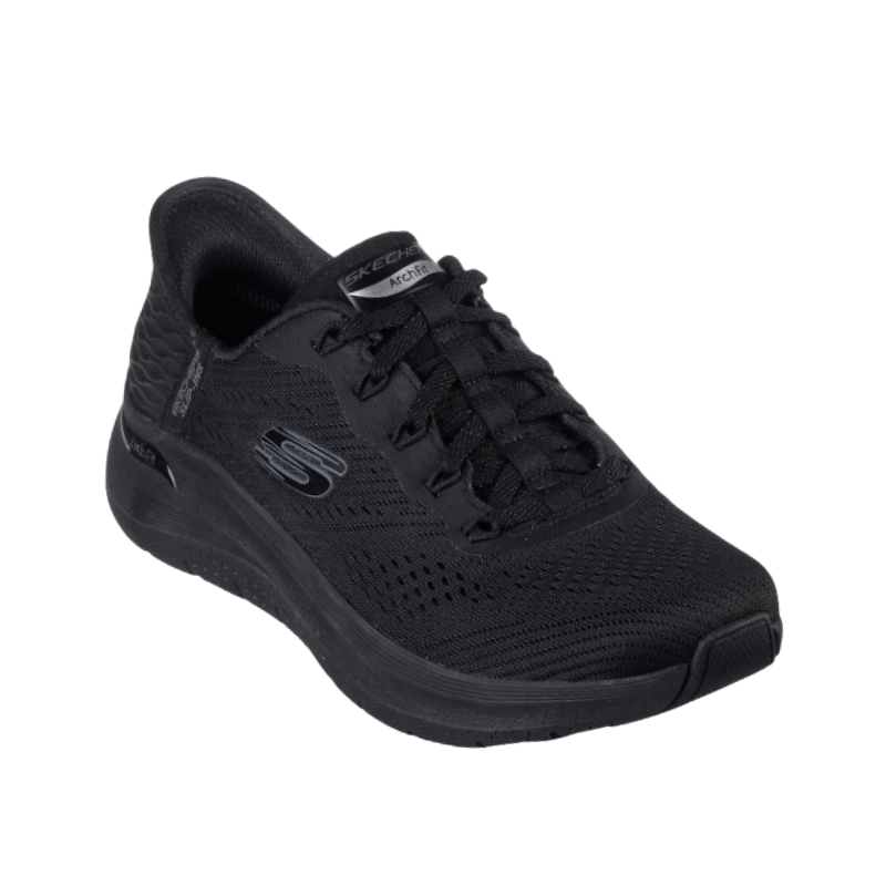 Skechers ampia slip-in scarpa da donna - Nero
