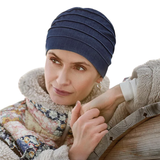 Turbante da yoga - Denim blu scuro