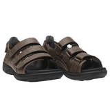 New Feet herresandal med hælkappe - Brun