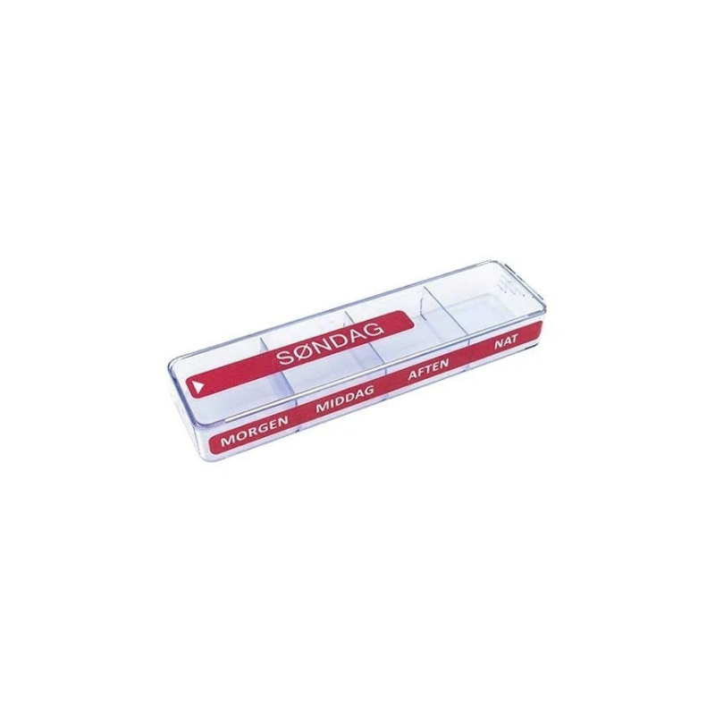 Portapillole grandi in custodia - Medimax - Rosso