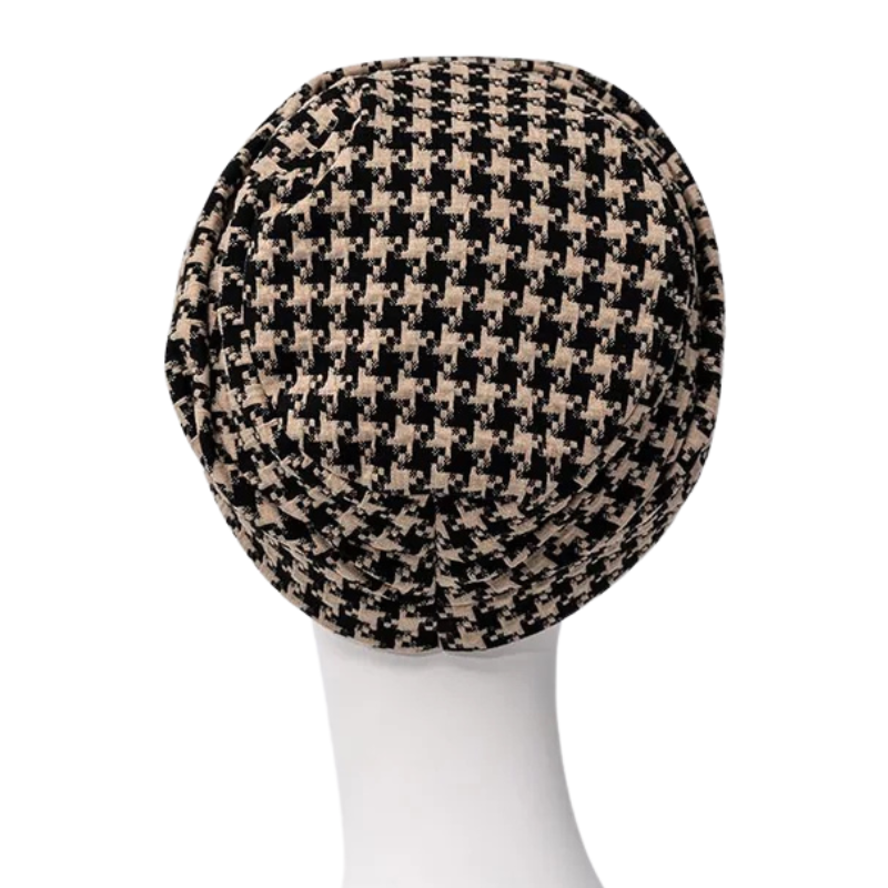 Lea turbante - Nero Beige