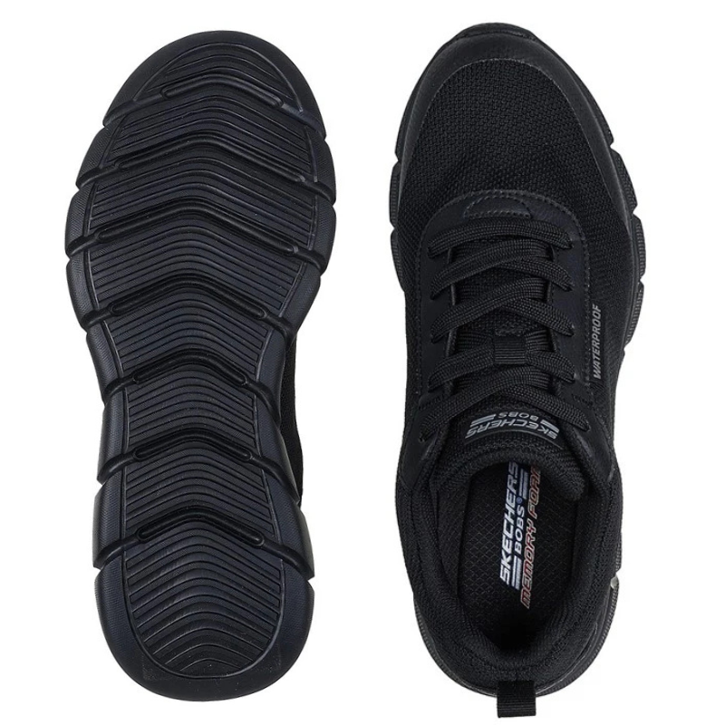Skechers sneaker impermeabile da uomo - Nero