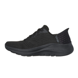 Skechers ampia slip-in scarpa da donna - Nero