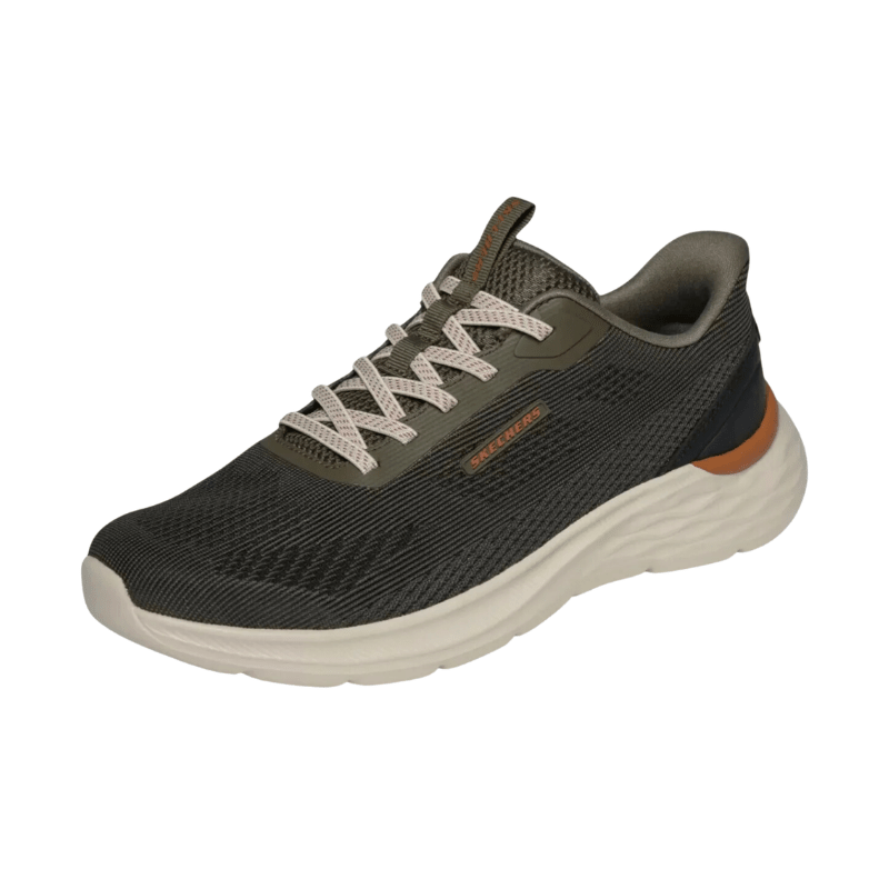 Skechers slip - in herrresko - Oliven